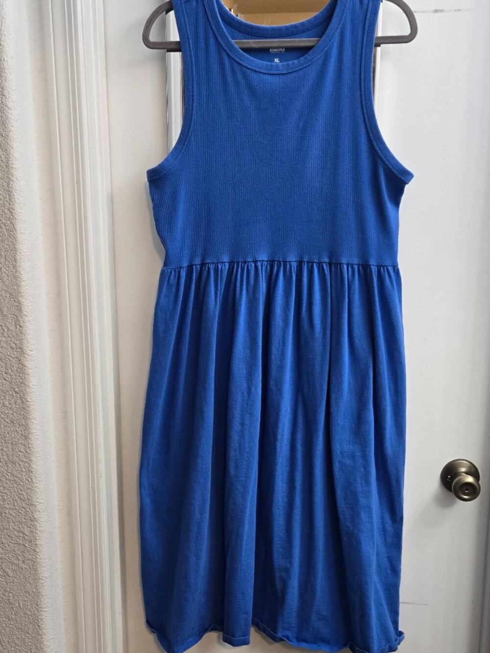 Sonoma Goods for Life XL  Blue Sleeveless Knit Dress